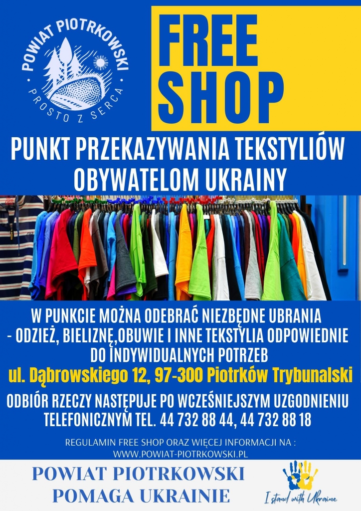 Plakat Free Shop