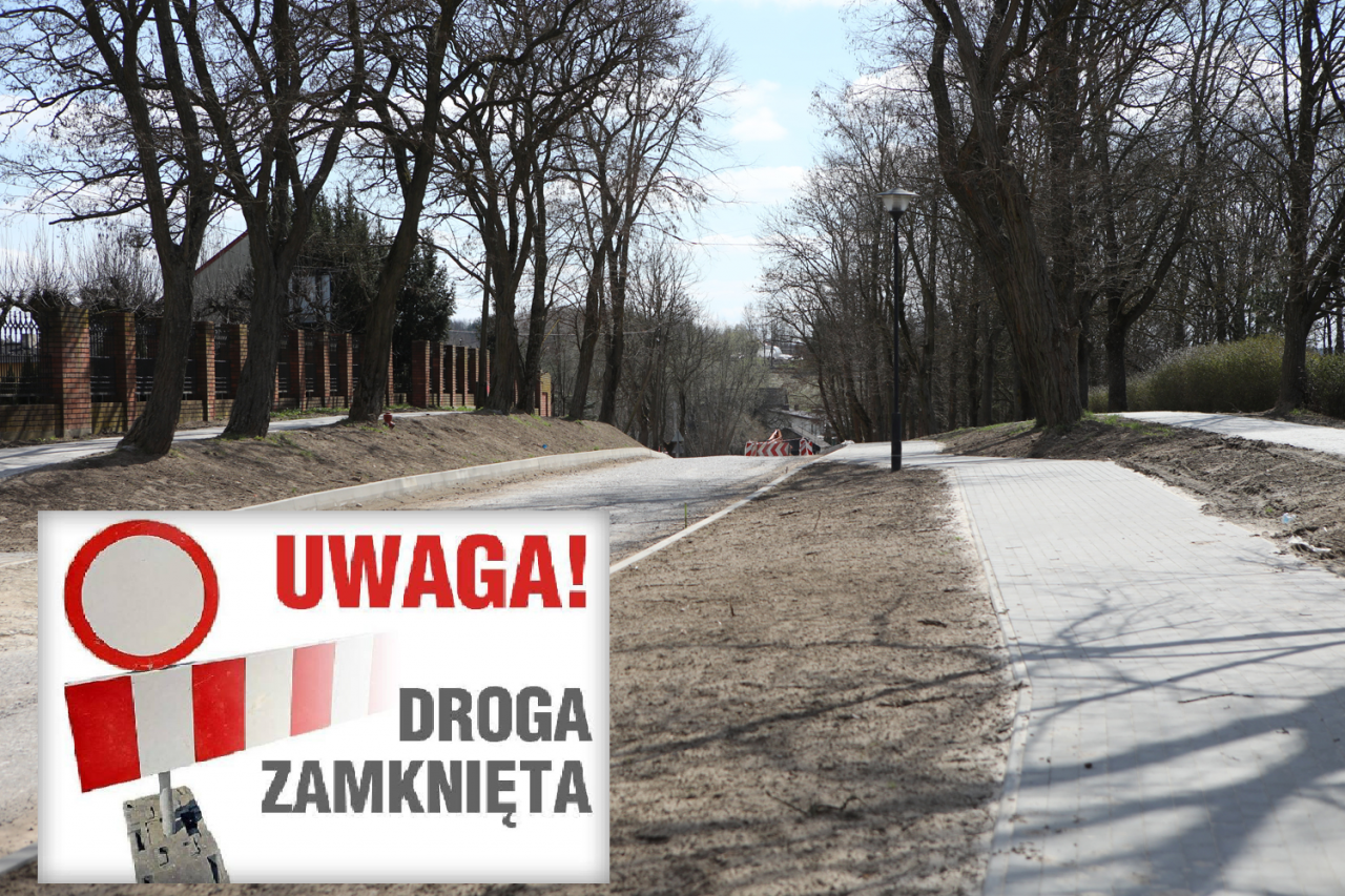 Zamknięcie drogi w Sulejowie